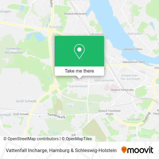 Vattenfall Incharge map