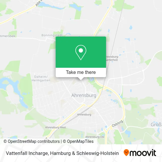 Vattenfall Incharge map