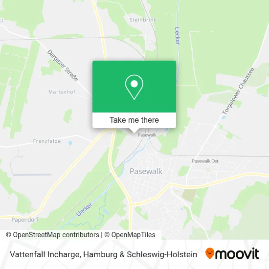 Vattenfall Incharge map