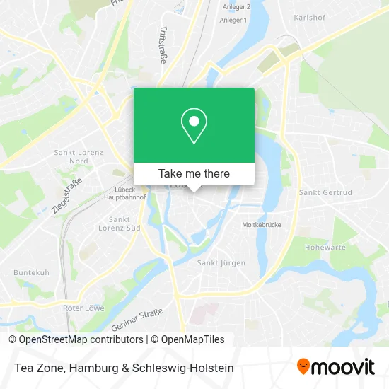 Tea Zone map