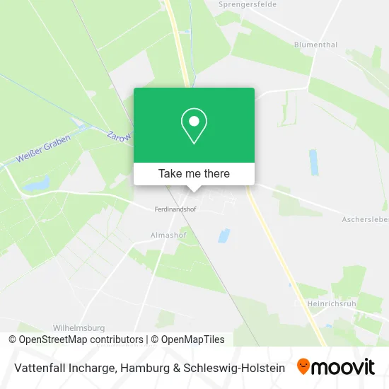 Vattenfall Incharge map
