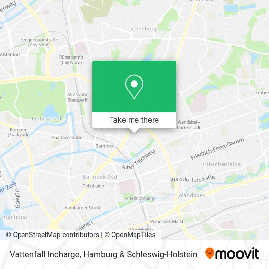Vattenfall Incharge map