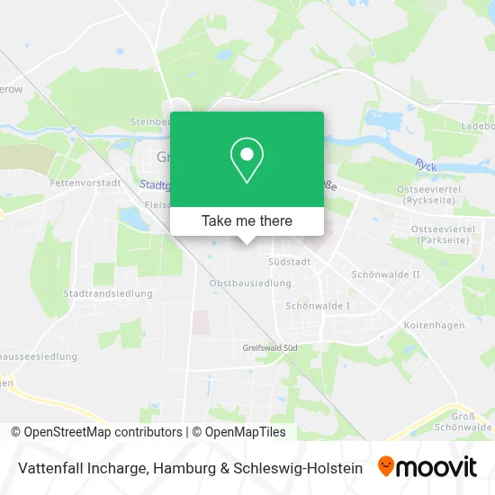 Vattenfall Incharge map