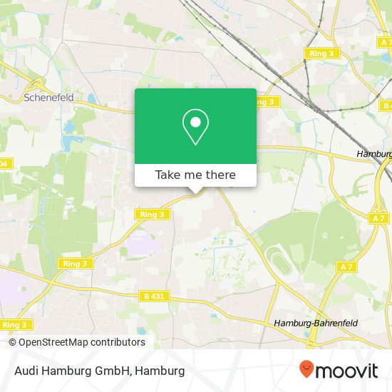 Audi Hamburg GmbH map