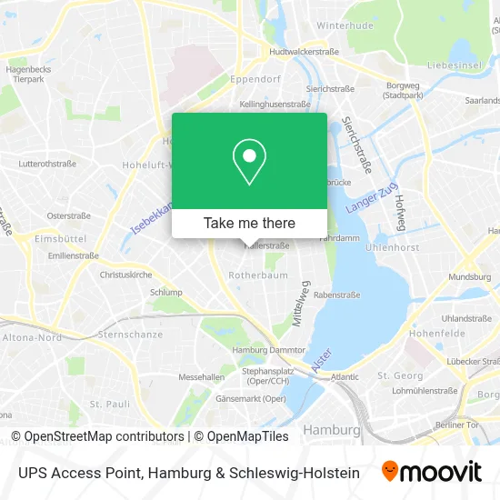 Ups Access Point map