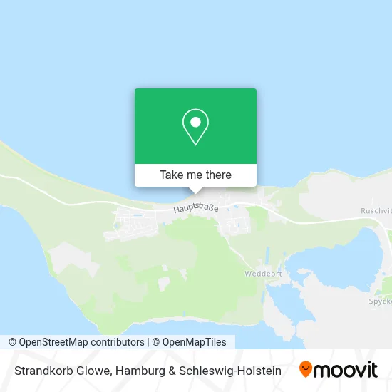 Strandkorb Glowe map