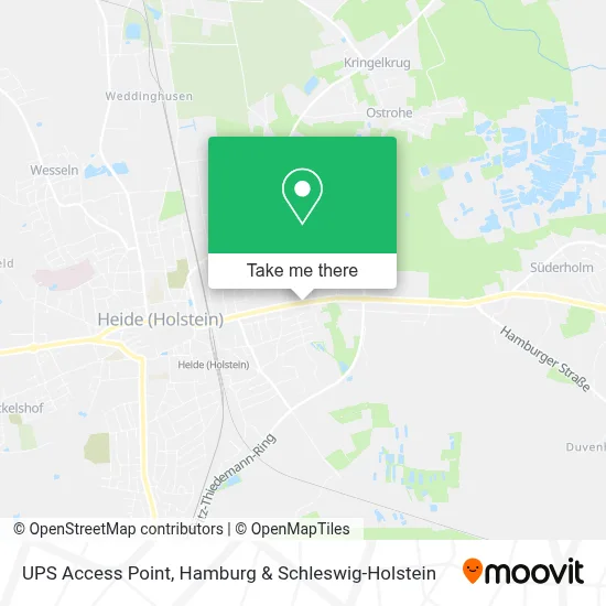 Ups Access Point map