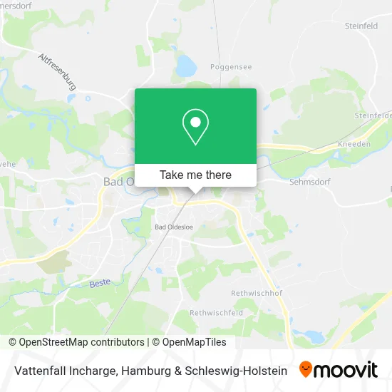 Vattenfall Incharge map