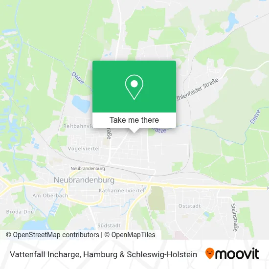 Vattenfall Incharge map