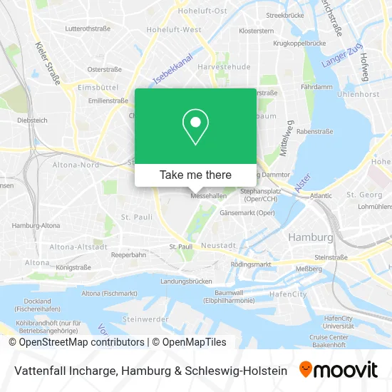 Vattenfall Incharge map