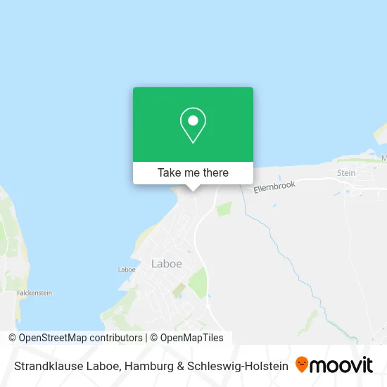Strandklause Laboe map