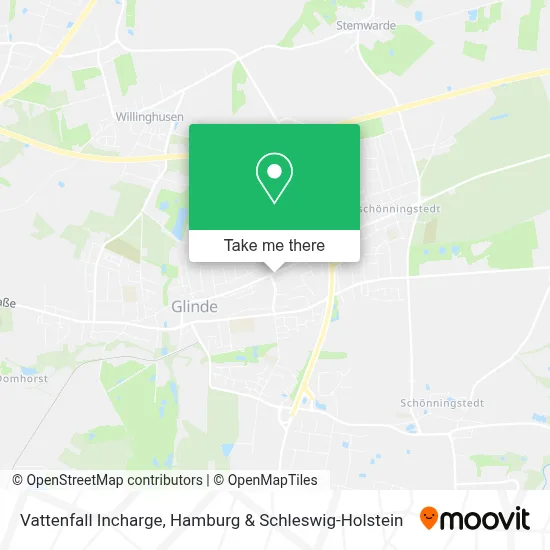 Vattenfall Incharge map
