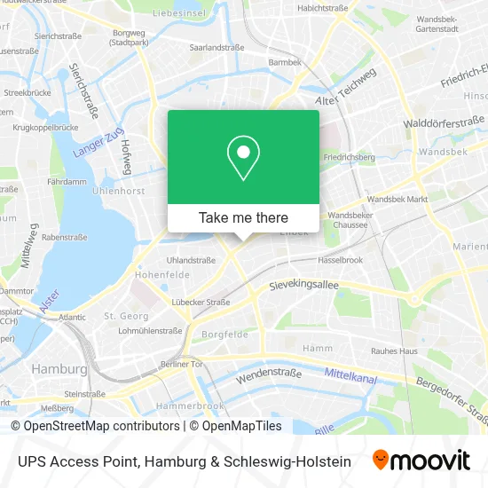 Ups Access Point map
