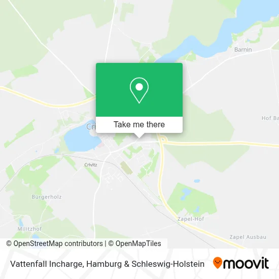 Vattenfall Incharge map