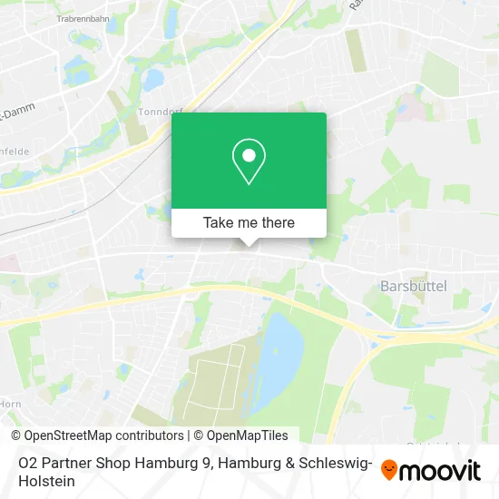 O2 Partner Shop Hamburg 9 map