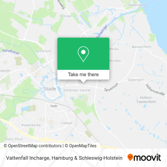Vattenfall Incharge map
