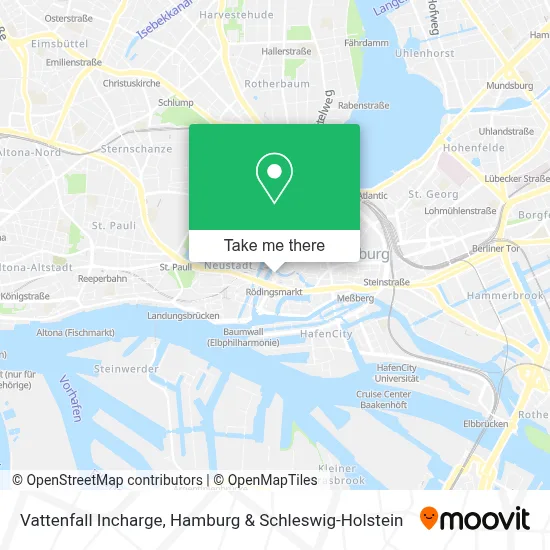 Vattenfall Incharge map