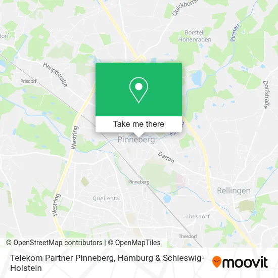 Telekom Partner Pinneberg map