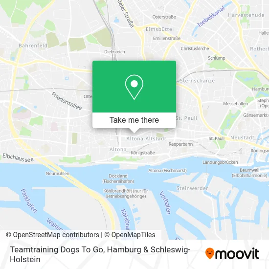 Teamtraining Dogs To Go map