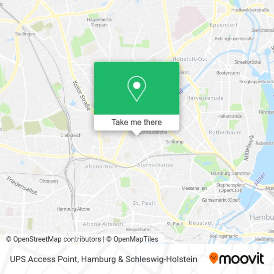 Ups Access Point map