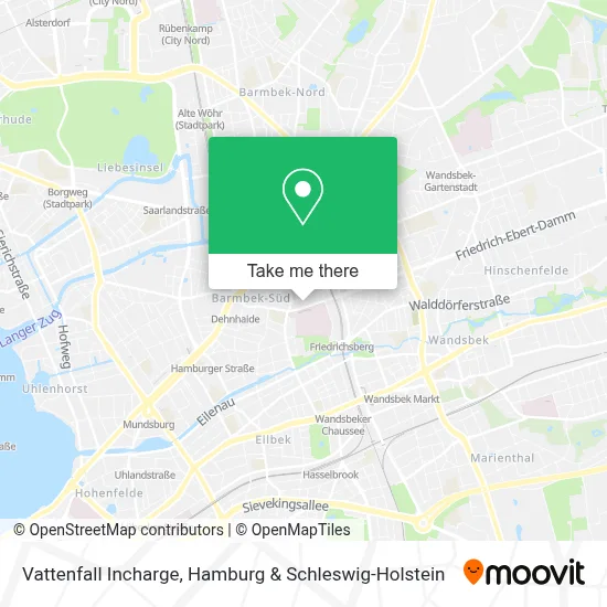 Vattenfall Incharge map