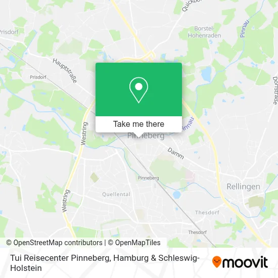 Tui Reisecenter Pinneberg map