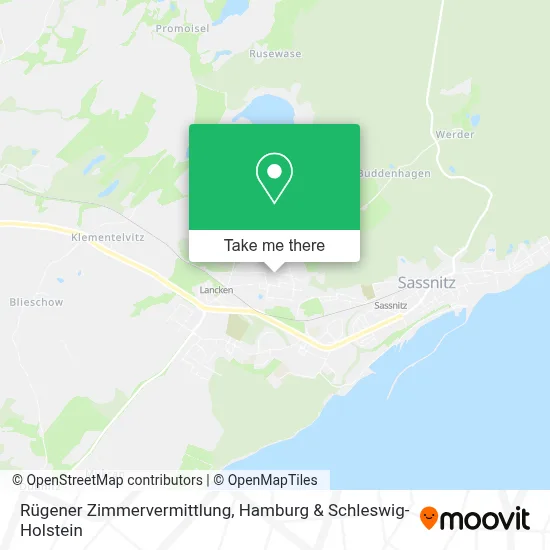 Rügener Zimmervermittlung map