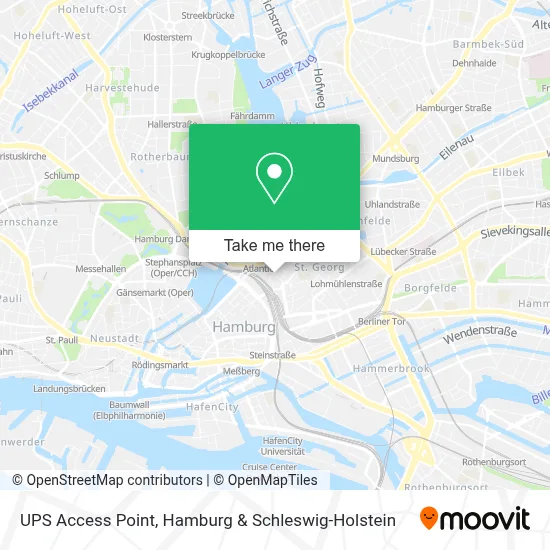 Ups Access Point map