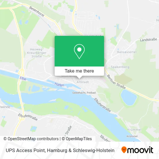 Ups Access Point map