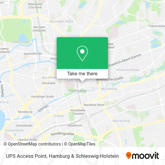 Ups Access Point map
