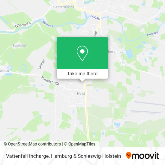 Vattenfall Incharge map