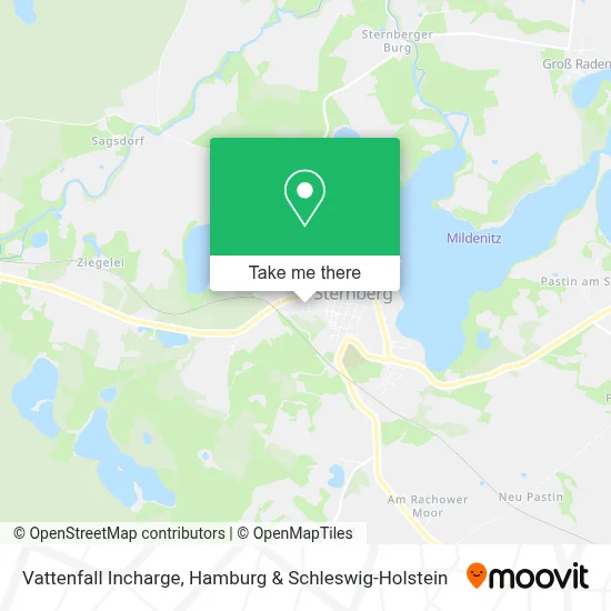 Vattenfall Incharge map