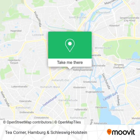 Tea Corner map