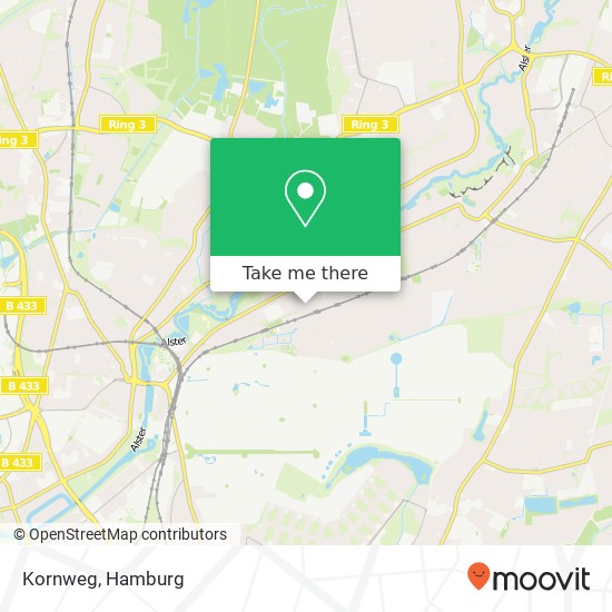 Kornweg map