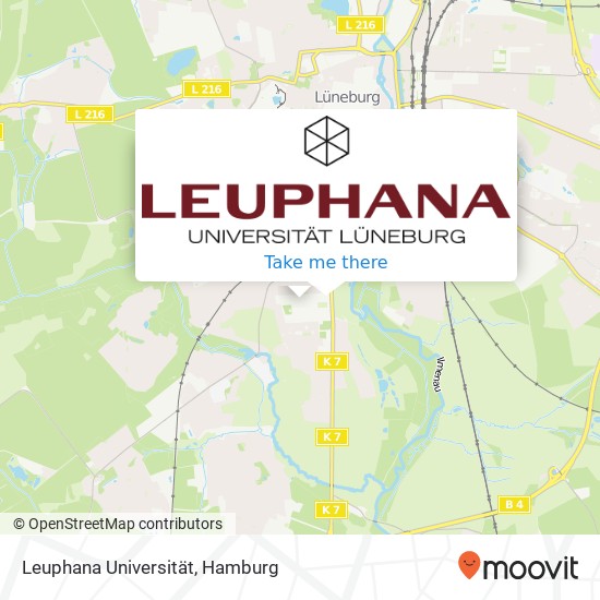 Карта Leuphana Universität