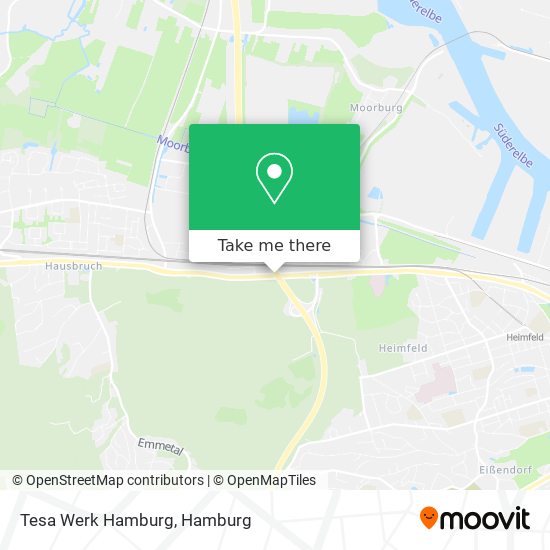 Tesa Werk Hamburg map