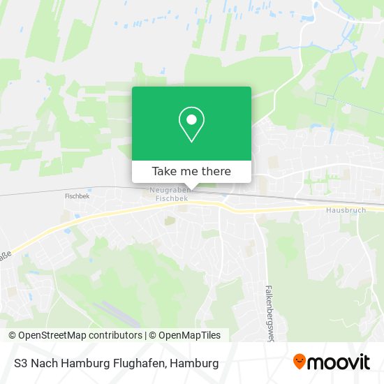 S3 Nach Hamburg Flughafen map