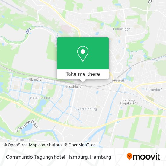 Commundo Tagungshotel Hamburg map
