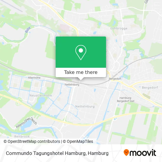 Карта Commundo Tagungshotel Hamburg