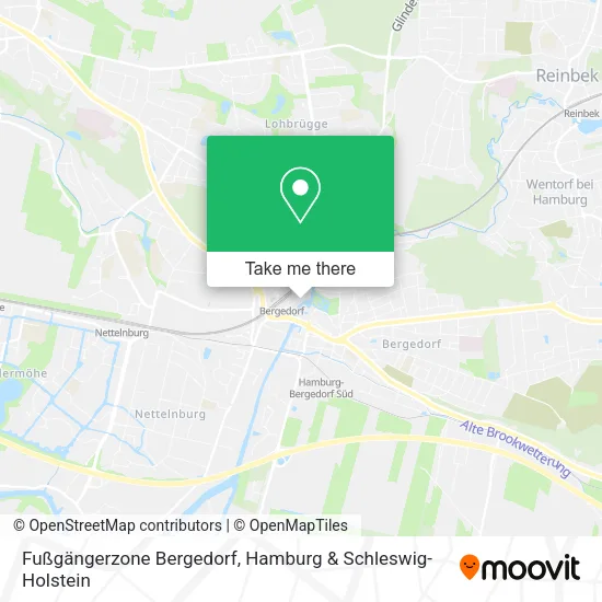Карта Fußgängerzone Bergedorf