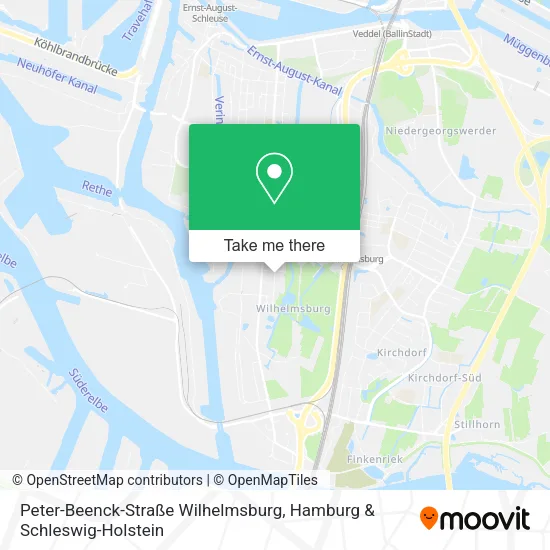 Карта Peter-Beenck-Straße Wilhelmsburg