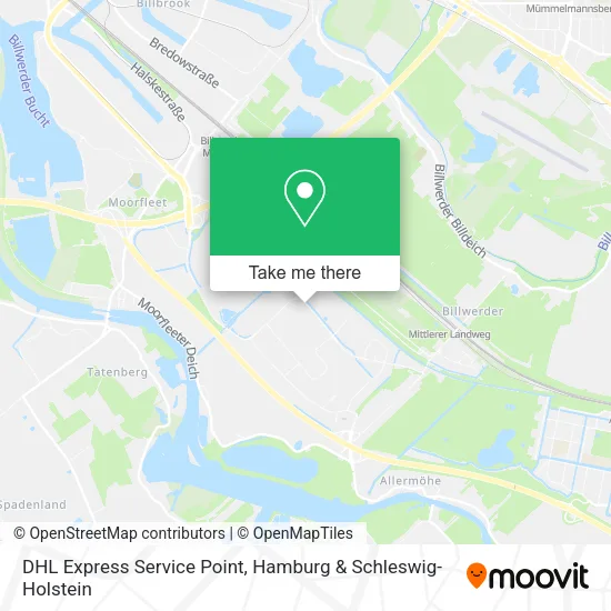 Карта DHL Express Service Point