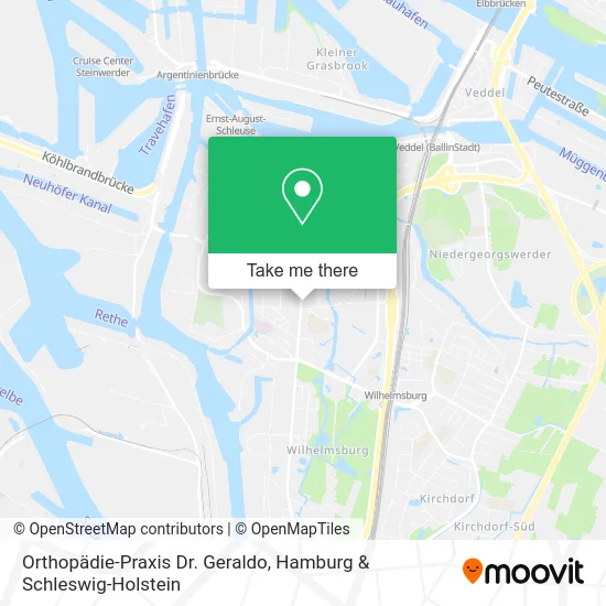 Orthopädie-Praxis Dr. Geraldo map