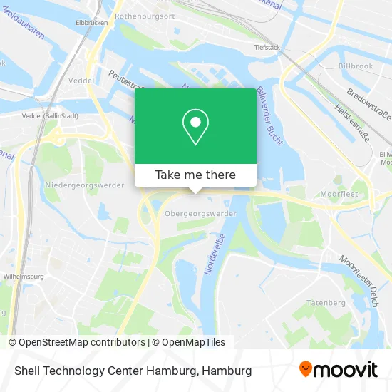 Карта Shell Technology Center Hamburg