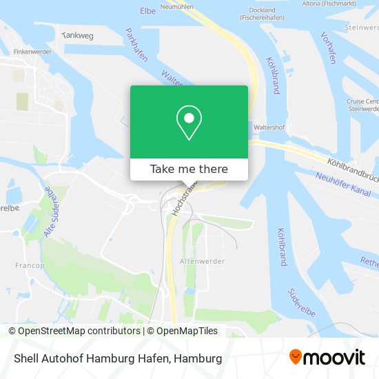 Shell Autohof Hamburg Hafen map