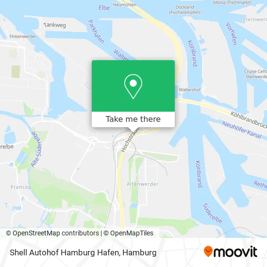 Карта Shell Autohof Hamburg Hafen