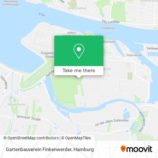Gartenbauverein Finkenwerder map