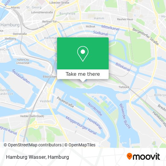 Hamburg Wasser map