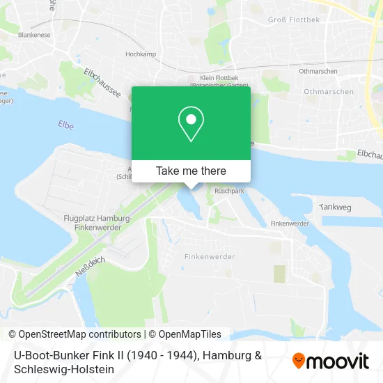 Карта U-Boot-Bunker Fink II (1940 - 1944)