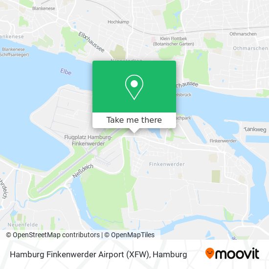 Hamburg Finkenwerder Airport (XFW) map